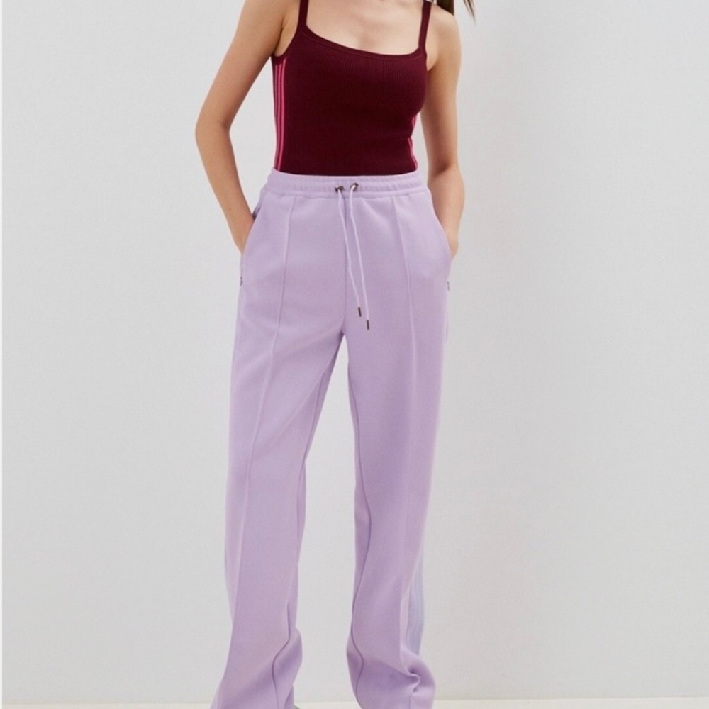 Ivy Park Adidas Women’s Knit Tank Bodysuit Burgundy Scoop Neck Cherry